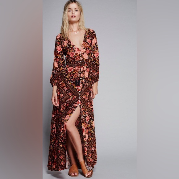 SPELL Babushka (BABS) Free People Dress Gown S - Picture 7 of 15